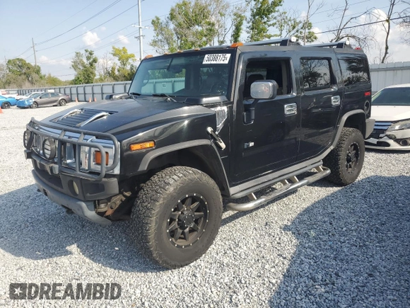 2003 Hummer H2 z VIN 5GRGN23U33H121992, wystawiony jako Copart lot #50388175 z przebiegiem 237 169 mil mil oraz Czysty tytuł • Clean title. Historia ofert i sprzedaży dostępna na DreamBid. Obrazek 1.