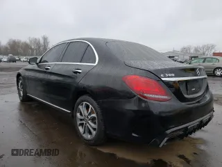 2015 Mercedes-Benz C-Class C 300 Luxury with VIN 55SWF4KB7FU025081, listed as a Copart auction lot 46940995 with 136,291 mi miles and Non Repairable. Bid and sale history available at carsss.com. Image 2.