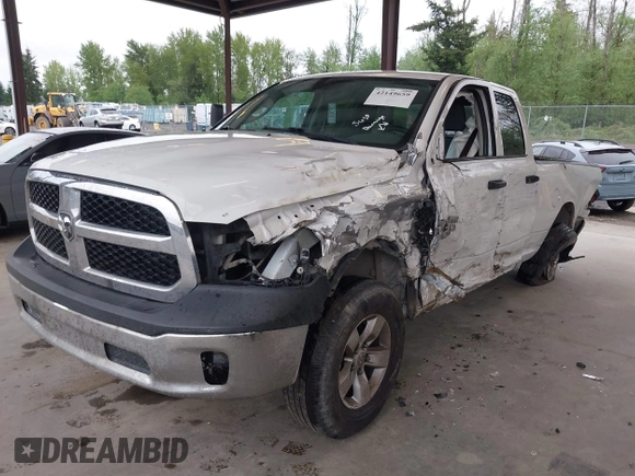 2014 Ram 1500 Tradesman z VIN 1C6RR7FGXES305972, wystawiony jako IAAI lot #42149659 z przebiegiem 163 374 mil mil oraz . Historia ofert i sprzedaży dostępna na DreamBid. Obrazek 2.