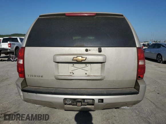 2007 Chevrolet Tahoe LS with VIN 1GNFC13C07R282019, listed as a Copart auction lot 56340515 with Not provided miles and Salvage title. Bid and sale history available at DreamBid. Image 6.