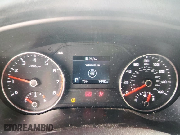 2022 Kia Sportage EX with VIN KNDPN3AC6N7975479, listed as a Copart auction lot 56774835 with 7,442 mi miles and Salvage title. Bid and sale history available at DreamBid. Image 9.