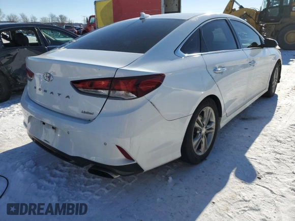 2018 Hyundai Sonata Sport with VIN 5NPE34AFXJH645217, listed as a Copart auction lot 41487055 with 95,872 mi miles and Salvage Title. Bid and sale history available at carsss.com. Image 3.