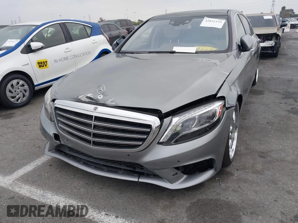 2015 Mercedes-Benz S-Class S 550 with VIN WDDUG8CB6FA185219, listed as a IAAI auction lot 42032135 with 104,346 mi miles. Bid and sale history available at carsss.com. Image 6.
