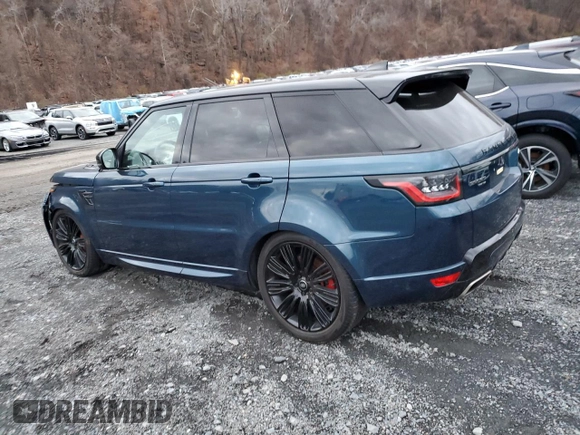 2022 Land Rover Range Rover Sport HSE Dynamic with VIN SALWR2SEXNA205758, listed as a Copart auction lot 82760554 with 43,452 mi miles and Salvage Title. Bid and sale history available at DreamBid. Image 2.