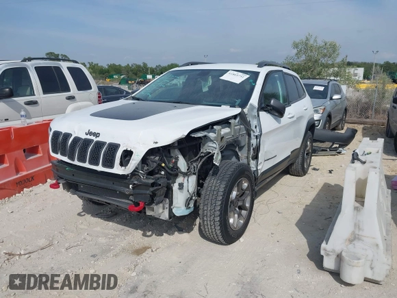 2019 Jeep Cherokee Trailhawk Elite with VIN 1C4PJMBN3KD487461, listed as a IAAI auction lot 41869751 with 91,197 mi miles and . Bid and sale history available at DreamBid. Image 6.