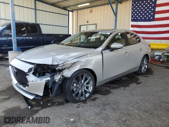 2025 Mazda 3 S Preferred with VIN JM1BPACM7S1761503, listed as a Copart auction lot 52154275 with 9,531 mi miles and Non Repairable. Bid and sale history available at DreamBid. Image 1.