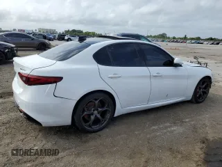 2018 Alfa Romeo Giulia Ti Sport with VIN ZARFAECN8J7567812, listed as a Copart auction lot 79653434 with 99,798 mi miles and Clean Title. Bid and sale history available at carsss.com. Image 3.