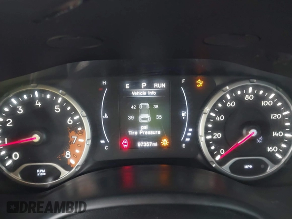 2017 Jeep Renegade Latitude with VIN ZACCJABB0HPG53044, listed as a IAAI auction lot 41731535 with 97,357 mi miles and . Bid and sale history available at DreamBid. Image 15.