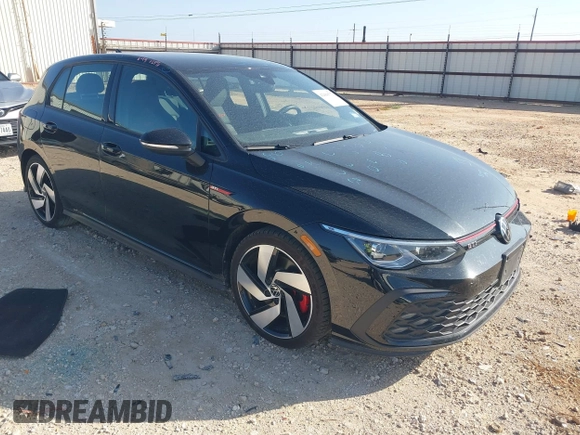 2024 Volkswagen Golf GTI S with VIN WVWGA7CD4RW214857, listed as a IAAI auction lot 42088577 with 14,936 mi miles. Bid and sale history available at carsss.com. Image 1.