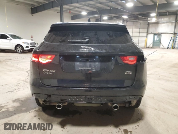 2018 Jaguar F-Pace 30t Portfolio with VIN SADCN2GX8JA321975, listed as a Copart auction lot 85419414 with 121,994 mi miles and Salvage title. Bid and sale history available at DreamBid. Image 6.