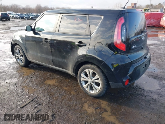 2016 Kia Soul + with VIN KNDJP3A53G7237675, listed as a IAAI auction lot 41501237 with 106,833 mi miles. Bid and sale history available at carsss.com. Image 3.