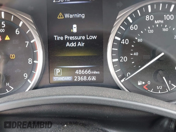2018 Infiniti Q50 3.0t LUXE with VIN JN1EV7AR7JM432434, listed as a IAAI auction lot 41794112 with 48,666 mi miles. Bid and sale history available at carsss.com. Image 15.