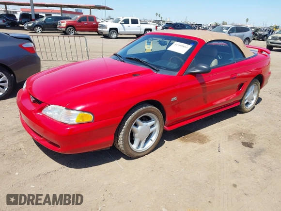 1994 Ford Mustang z VIN 1FALP45T3RF184322, wystawiony jako IAAI lot #41989883 z przebiegiem 94 740 mil mil oraz . Historia ofert i sprzedaży dostępna na DreamBid. Obrazek 2.