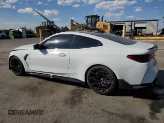 2025 BMW M4 Competition xDrive with VIN WBS33HK01SCS63267, listed as a Copart auction lot 71583604 with 0 mi miles and Salvage Title. Bid and sale history available at carsss.com. Image 2.