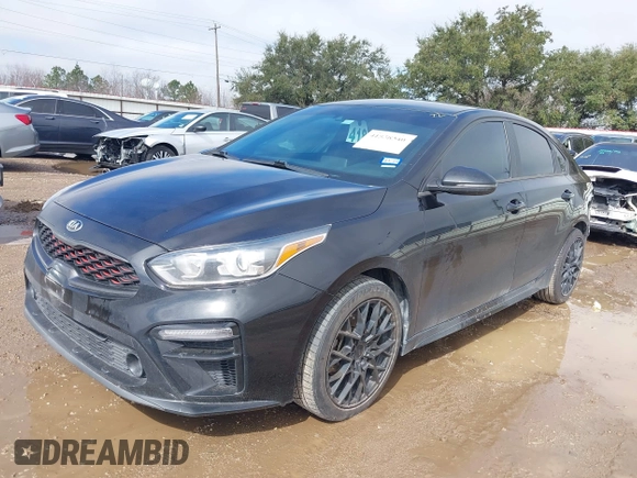 2021 Kia Forte GT-Line with VIN 3KPF34AD4ME327217, listed as a IAAI auction lot 41558540 with 61,518 mi miles and . Bid and sale history available at carsss.com. Image 18.