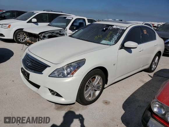 2015 Infiniti Q40 with VIN JN1CV6ARXFM651204, listed as a Copart auction lot 75376854 with Not Provided miles and Clean Title. Bid and sale history available at DreamBid. Image 1.