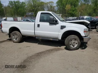 2010 Ford F-250 XL with VIN 1FTNF2B51AEA11666, listed as a Copart auction lot 53383055 with 79,920 mi miles and Salvage title. Bid and sale history available at DreamBid. Image 4.