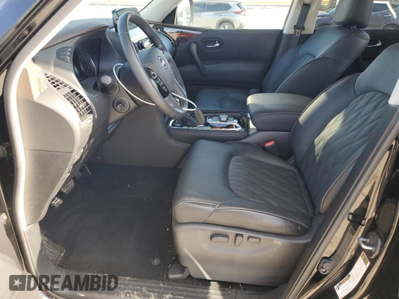 2024 Nissan Armada Platinum with VIN JN8AY2DB2R9853100, listed as a Copart auction lot 87037714 with 15,702 mi miles and Salvage Title. Bid and sale history available at carsss.com. Image 7.