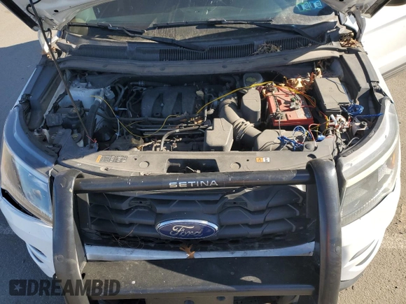 2016 Ford Utility Police Interceptor with VIN 1FM5K8AR5GGC95704, listed as a Copart auction lot 75960233 with 168,894 mi miles and Non Repairable. Bid and sale history available at carsss.com. Image 11.
