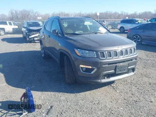 2021 Jeep Compass Limited with VIN 3C4NJDCB0MT583329, listed as a IAAI auction lot 41701976 with 57,815 mi miles and . Bid and sale history available at carsss.com. Image 1.