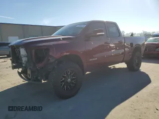 2019 Ram 1500 Big Horn z VIN 1C6RREBT4KN822251, wystawiony jako Copart lot #45355745 z przebiegiem 119 123 mil mil oraz Szkoda całkowita • Salvage title. Historia ofert i sprzedaży dostępna na DreamBid. Obrazek 1.