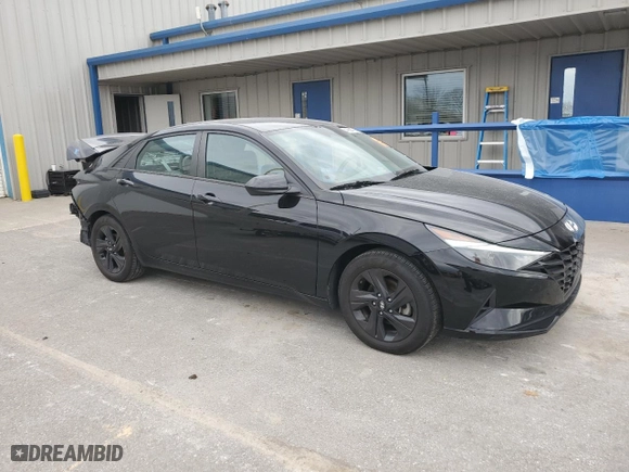 2021 Hyundai Elantra SEL with VIN 5NPLS4AG5MH037774, listed as a Copart auction lot 49664425 with 52,952 mi miles and Salvage Title. Bid and sale history available at carsss.com. Image 4.