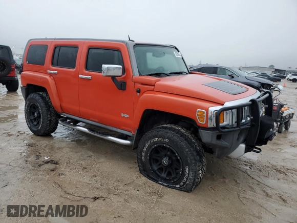 2009 Hummer H3 SUV Luxury with VIN 5GTEN13E098106976, listed as a Copart auction lot 42856675 with 147,582 mi miles and Clean Title. Bid and sale history available at carsss.com. Image 4.
