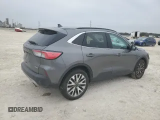 2021 Ford Escape Titanium with VIN 1FMCU9J9XMUA57500, listed as a Copart auction lot 46322915 with 67,101 mi miles and Salvage Title. Bid and sale history available at carsss.com. Image 3.