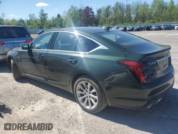 2021 Cadillac CT5 Luxury z VIN 1G6DX5RK0M0109355, wystawiony jako Copart lot #57658345 z przebiegiem 29 441 mil mil oraz Szkody całkowita. Historia ofert i sprzedaży dostępna na DreamBid. Obrazek 2.
