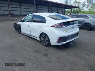 2020 Hyundai Ioniq Limited with VIN KMHC05LCXLU217578, listed as a IAAI auction lot 41999454 with 104,694 mi miles and . Bid and sale history available at DreamBid. Image 3.
