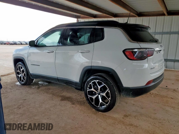 2025 Jeep Compass Limited with VIN 3C4NJDCN5ST584600, listed as a Copart auction lot 64400085 with 5,229 mi miles and Clean title. Bid and sale history available at DreamBid. Image 2.
