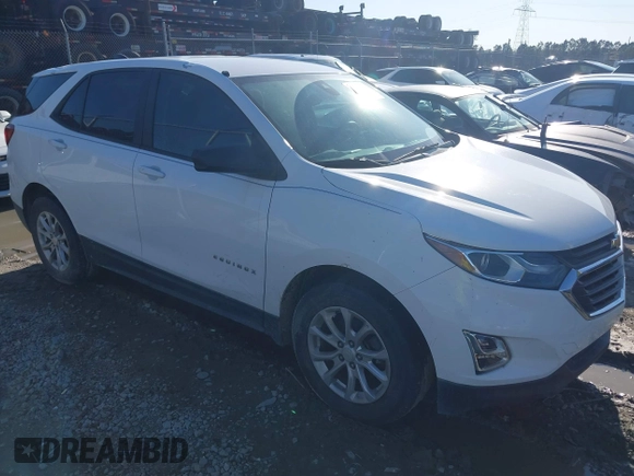 2020 Chevrolet Equinox LS with VIN 3GNAXHEV1LS546703, listed as a IAAI auction lot 41760071 with 68,000 mi miles and . Bid and sale history available at DreamBid. Image 1.