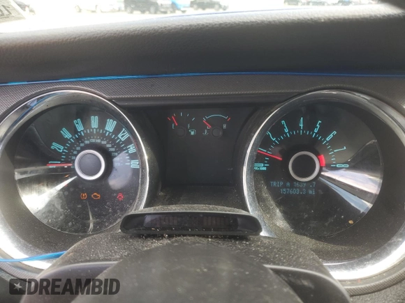 2013 Ford Mustang V6 with VIN 1ZVBP8AM4D5207405, listed as a Copart auction lot 53389355 with 157,603 mi miles and Salvage title. Bid and sale history available at DreamBid. Image 9.