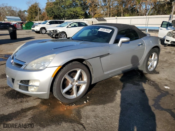 2008 Saturn Sky with VIN 1G8MC35B78Y133852, listed as a Copart auction lot 43367605 with 119,155 mi miles and Salvage Title. Bid and sale history available at carsss.com. Image 1.