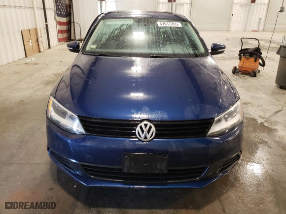 2011 Volkswagen Jetta Sedan SE PZEV with VIN 3VWDZ7AJ3BM326671, listed as a Copart auction lot 47017265 with 163,006 mi miles and Salvage Title. Bid and sale history available at carsss.com. Image 5.