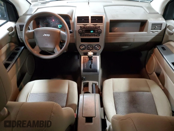 2007 Jeep Compass Sport with VIN 1J8FT47W27D119313, listed as a Copart auction lot 43165635 with 73,267 mi miles and Salvage Title. Bid and sale history available at carsss.com. Image 8.
