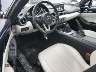 2021 Mazda MX-5 Miata Grand Touring with VIN JM1NDAM77M0454582, listed as a Copart auction lot 44959535 with 44,438 mi miles and Salvage title. Bid and sale history available at DreamBid. Image 8.