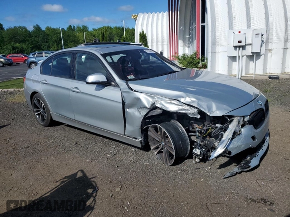 2018 BMW 3 Series 330i xDrive with VIN WBA8D9G50JNU67630, listed as a Copart auction lot 57558615 with 73,784 mi miles and Salvage title. Bid and sale history available at DreamBid. Image 4.