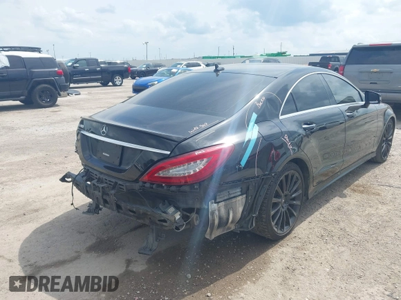 2016 Mercedes-Benz CLS 400 with VIN WDDLJ6FB6GA186580, listed as a IAAI auction lot 42123820 with 146,944 mi miles and . Bid and sale history available at DreamBid. Image 4.