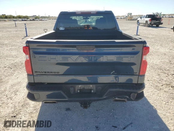 2020 Chevrolet Silverado 1500 Custom with VIN 3GCPWBEF0LG245175, listed as a Copart auction lot 81833874 with 95,334 mi miles and Salvage Title. Bid and sale history available at carsss.com. Image 6.