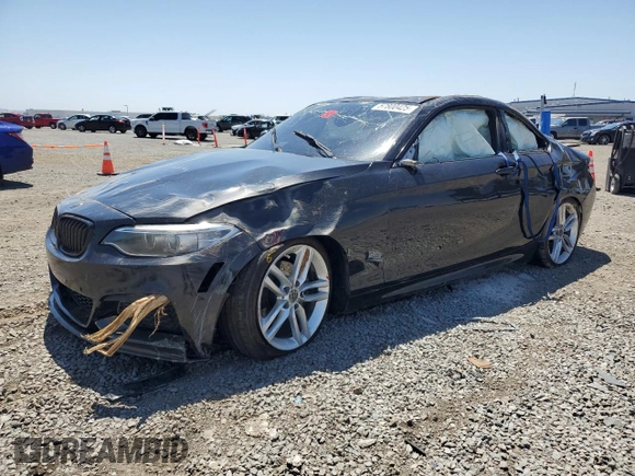 2016 BMW 2 Series 228i with VIN WBA1F9C53GV546624, listed as a Copart auction lot 57800425 with 96,608 mi miles and Salvage title. Bid and sale history available at DreamBid. Image 1.