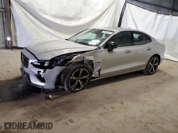 2024 Volvo S60 Plus Dark Theme with VIN 7JRL12FL6RG306908, listed as a Copart auction lot 44723425 with 1,412 mi miles and Salvage title. Bid and sale history available at DreamBid. Image 1.