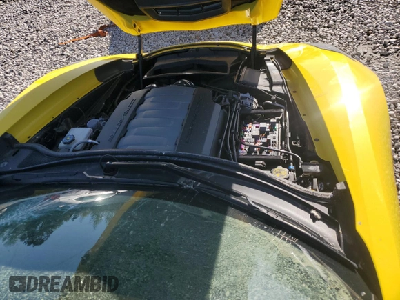 2017 Chevrolet Corvette Z51 3LT with VIN 1G1YM2D76H5109743, listed as a Copart auction lot 52446645 with Not provided miles and Salvage title. Bid and sale history available at DreamBid. Image 12.