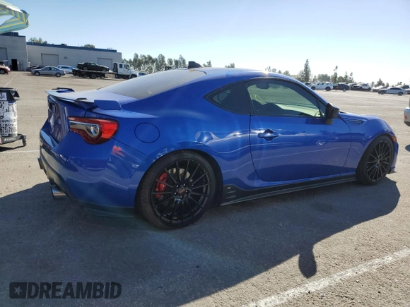 2018 Subaru BRZ tS with VIN JF1ZCAD12J9600805, listed as a Copart auction lot 77439764 with 82,360 mi miles and Salvage title. Bid and sale history available at DreamBid. Image 3.