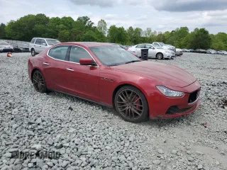 2014 Maserati Ghibli S Q4 with VIN ZAM57RTA7E1128937, listed as a Copart auction lot 54492205 with 79,897 mi miles and Salvage title. Bid and sale history available at DreamBid. Image 4.