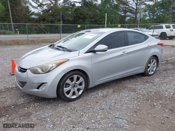 2012 Hyundai Elantra GLS with VIN KMHDH4AE6CU260276, listed as a IAAI auction lot 41987803 with 244,326 mi miles. Bid and sale history available at carsss.com. Image 2.