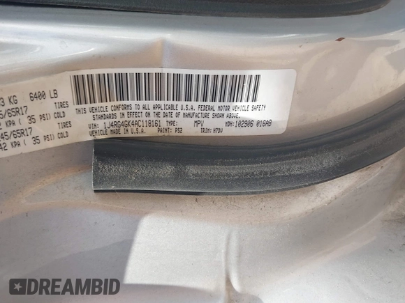 2006 Jeep Commander with VIN 1J8HH48N16C156972, listed as a IAAI auction lot 42577569 with Not provided miles and . Bid and sale history available at DreamBid. Image 9.