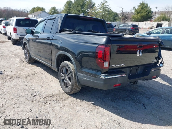 2019 Honda Ridgeline Sport with VIN 5FPYK3F15KB011862, listed as a IAAI auction lot 41834653 with 54,328 mi miles and . Bid and sale history available at DreamBid. Image 3.