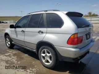 2002 BMW X5 3.0i with VIN 5UXFA53572LH80285, listed as a Copart auction lot 51798165 with 221,340 mi miles and Clean Title. Bid and sale history available at carsss.com. Image 2.