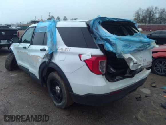 2020 Ford Police Interceptor Utility z VIN 1FM5K8AW9LGC12744, wystawiony jako IAAI lot #38471364 z przebiegiem Nie podano mil oraz . Historia ofert i sprzedaży dostępna na DreamBid. Obrazek 3.
